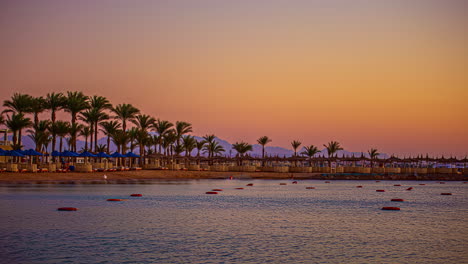 un hermoso timelapse de una playa en egipto
