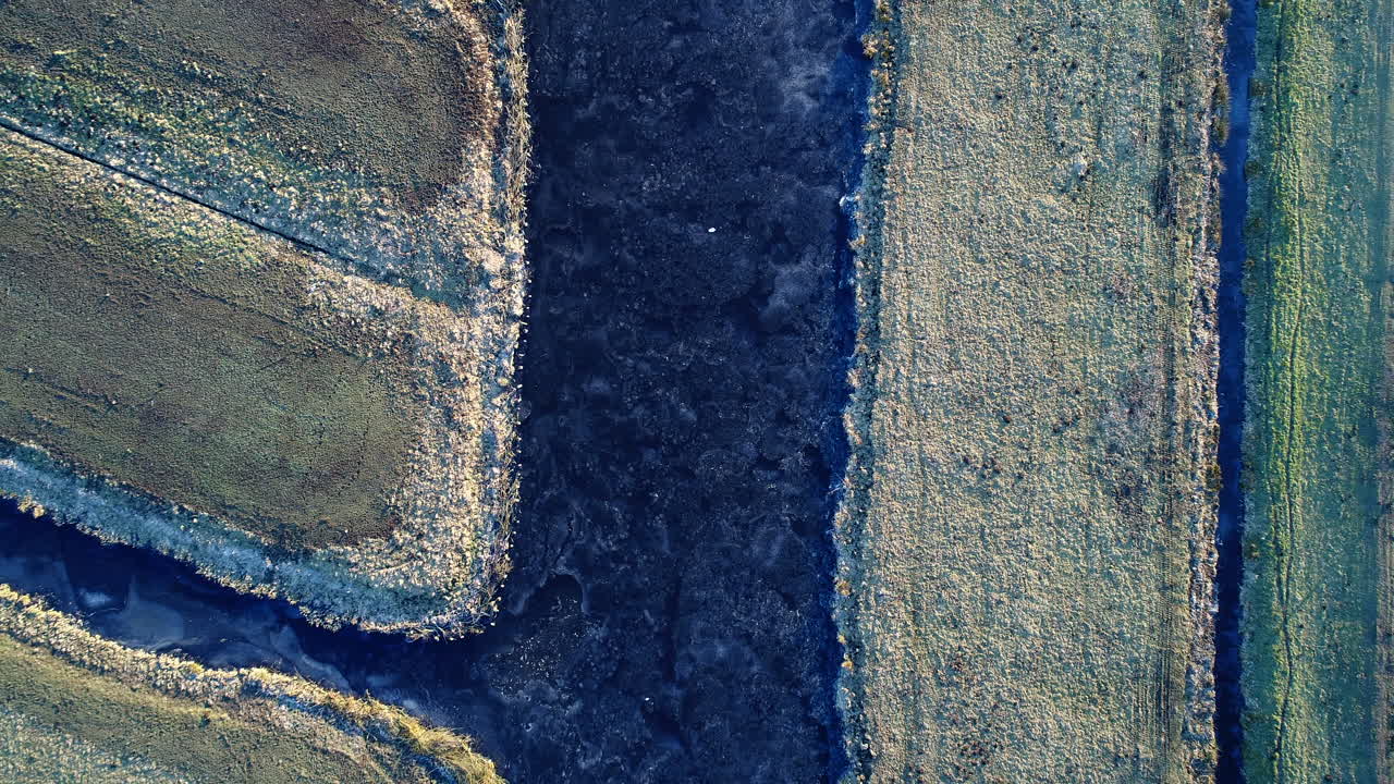 Top View Of The Polders On The Townscape Of Stolwijk In The Dutch Province Of South Holland