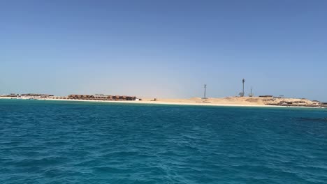 red sea crystal clear turquoise water near hurghada close to the coral reef