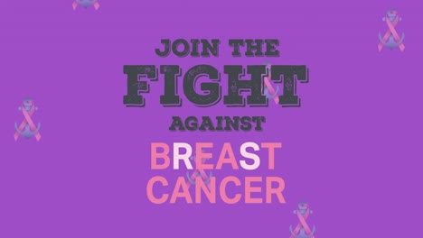 Animation-of-breast-cancer-awareness-text-over-pink-breast-cancer-ribbons