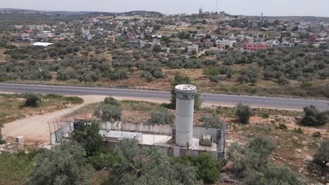 Vista-Aérea-Del-Barrio-En-La-Ladera-De-Jerusalén,-Israel