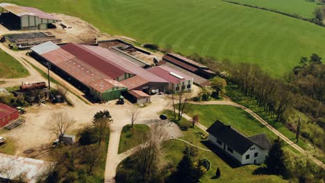 top view of the beautiful farm land