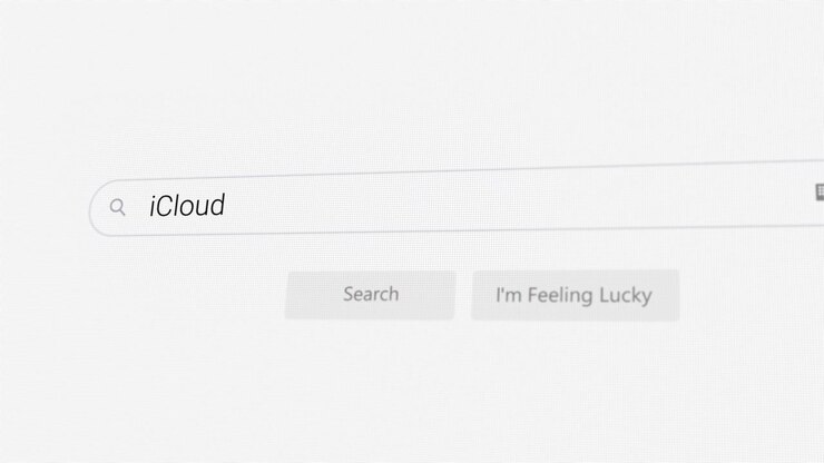 Searching for iCloud on Internet browser