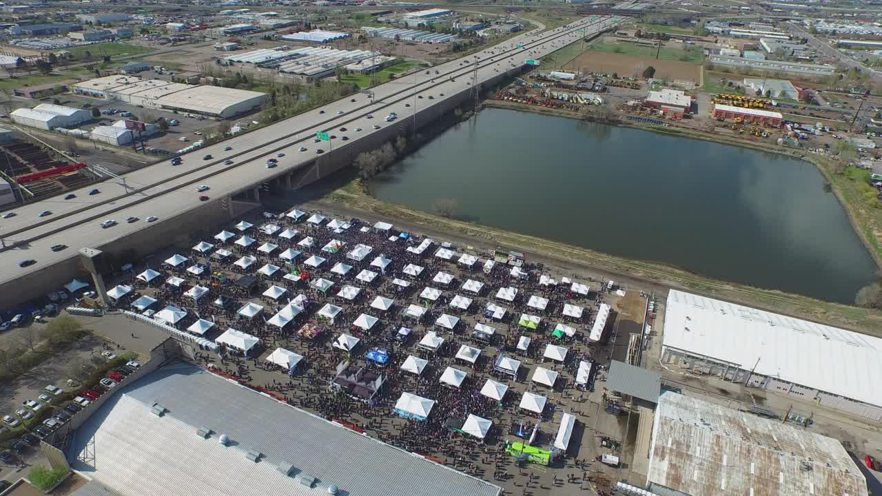 컨벤션 센터에서 열리는 덴버 420 페스티벌 조감도