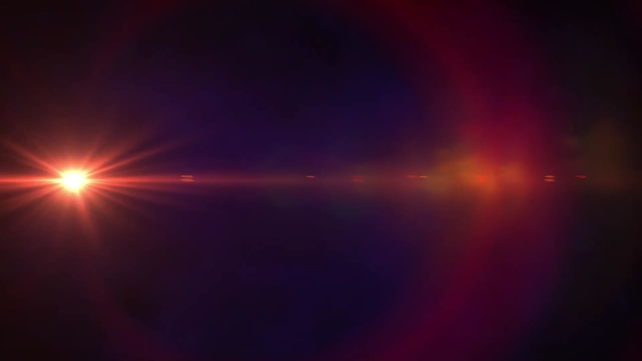 Animazione di macchie di luce su sfondo nero