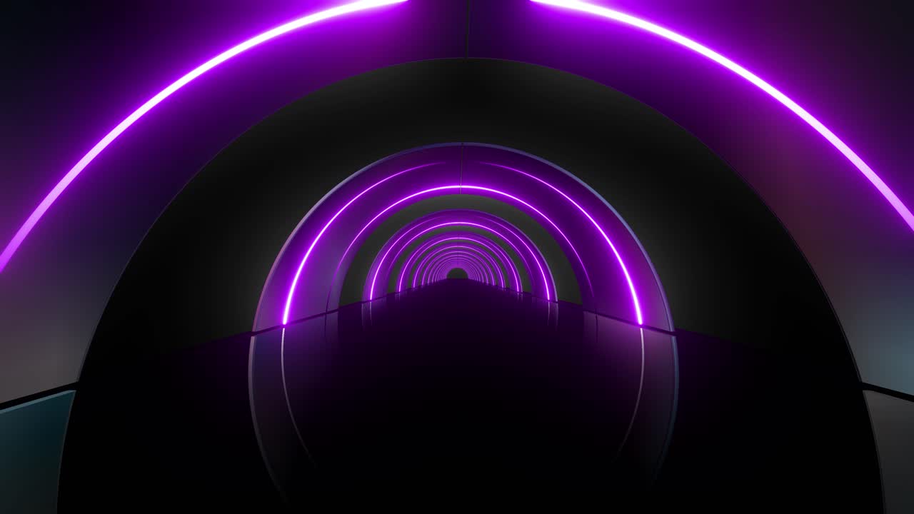 Neon Purple Tunnel