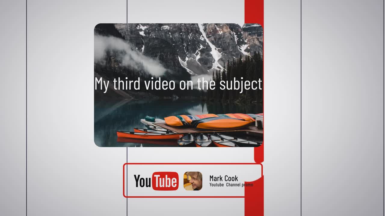 Promoção de canal do Youtube
