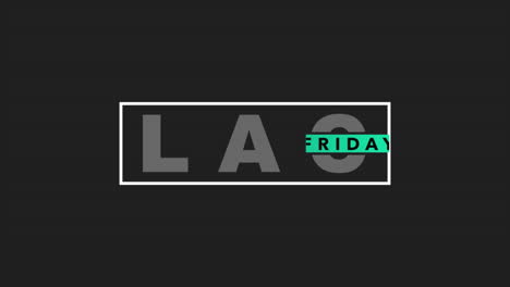 texto moderno de viernes negro en el marco en gradiente negro
