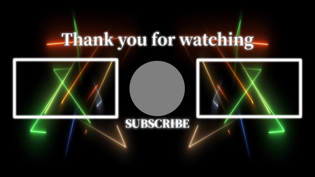 멋진 엔딩 카드 엔딩 스크린 모션 그래픽