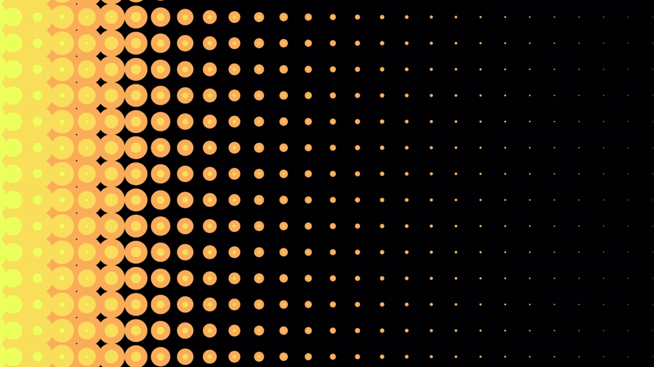 Dynamic Halftone Dot Pattern Expanding and Transitioning
