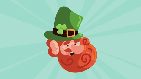 leprechaun head illustration