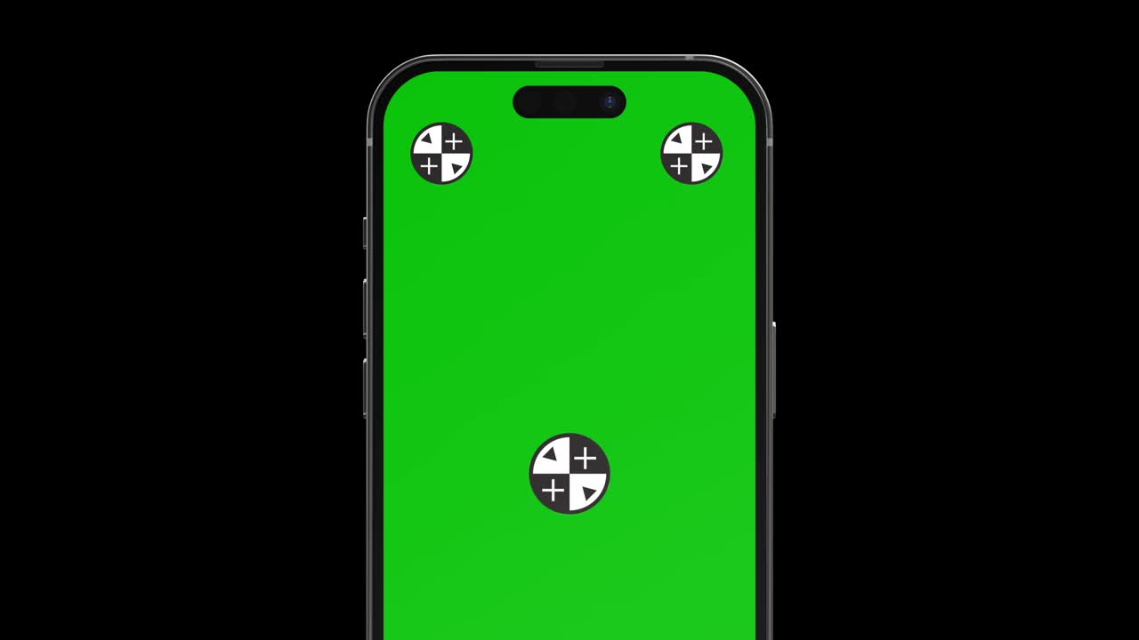 Smartphone with green screen