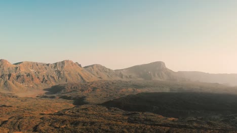 Desert-volcanic-landscape-in-red