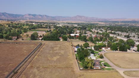 a pan over open space outside of denver co