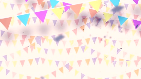 multi-colored confetti exploding beautiful party background seamless loop