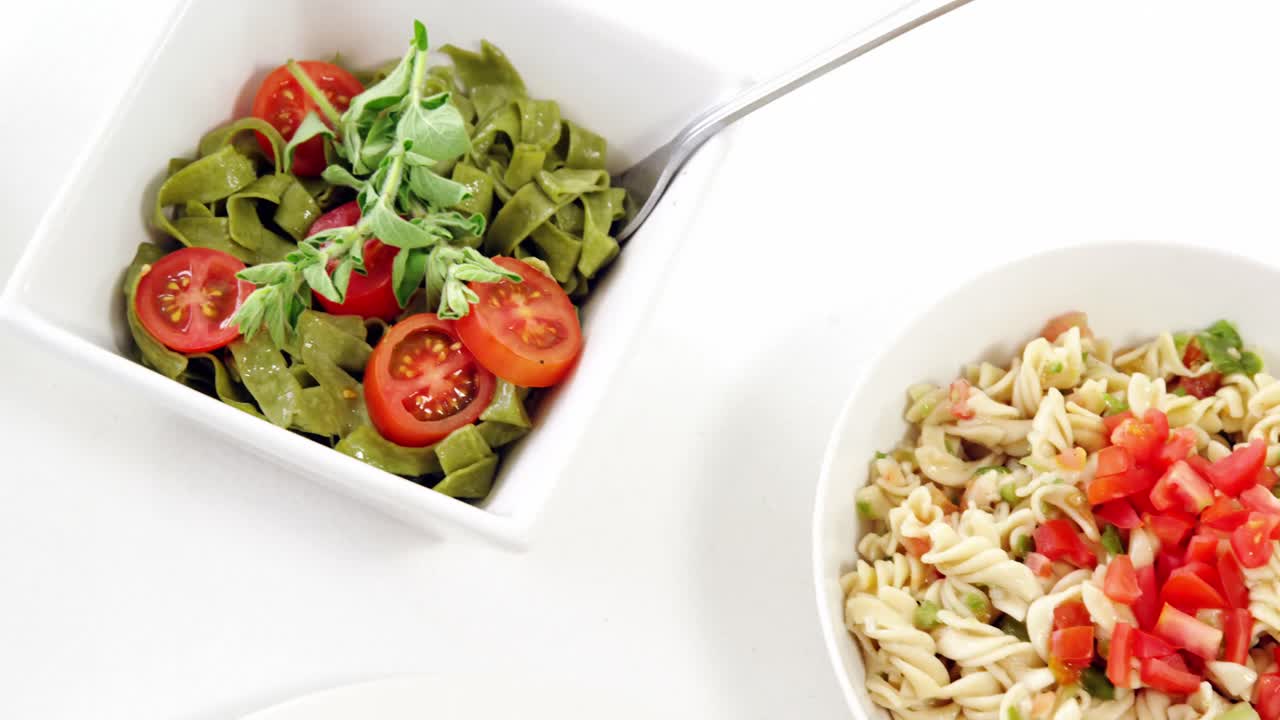 각종 요리 된 파스타 의 그 ⁇