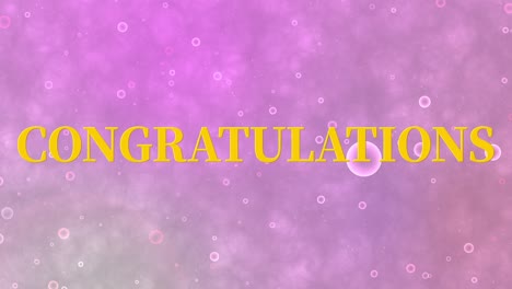 felicitaciones mensaje texto animación gráficos en movimiento