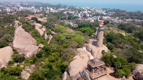 Leuchtturm-Von-Mahabalipuram,-Tamil-Nadu,-Indien