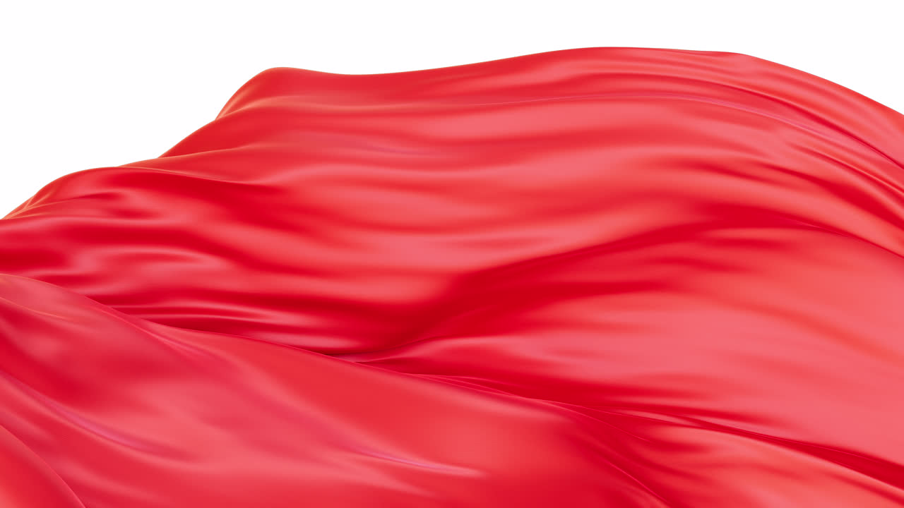 fondo de tela de onda lisa con canal alfa, renderización en 3d.