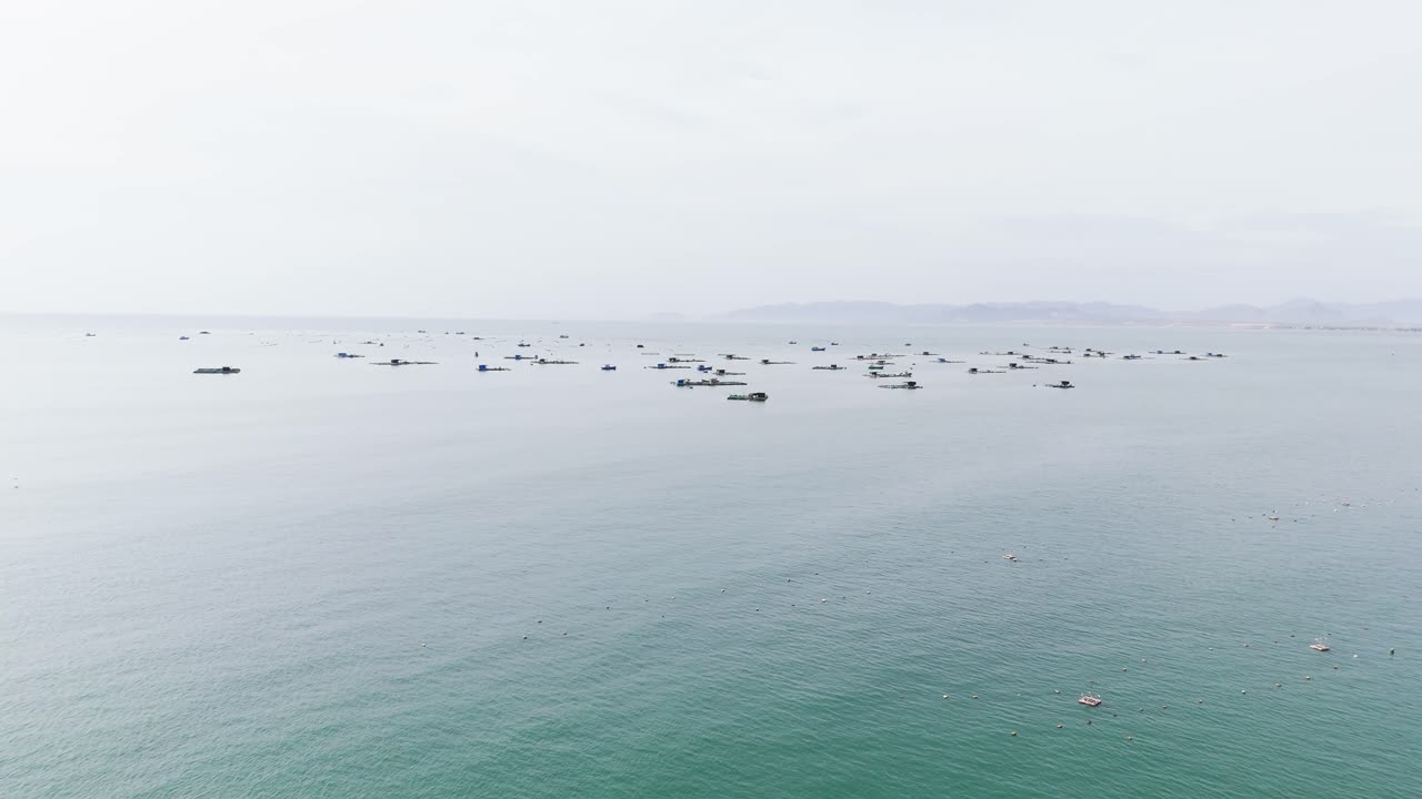 Aerial View Jib of the Coast in Ninh Thuận.