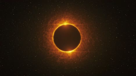 anillo de fuego ardiente, portal, eclipse solar
