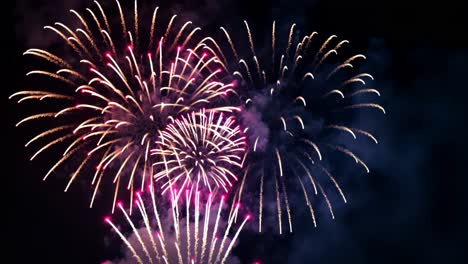 colorful fireworks display in the night sky