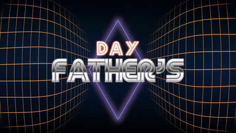 Fathers-Day-with-retro-neon-diamond-and-grid-in-dark-galaxy