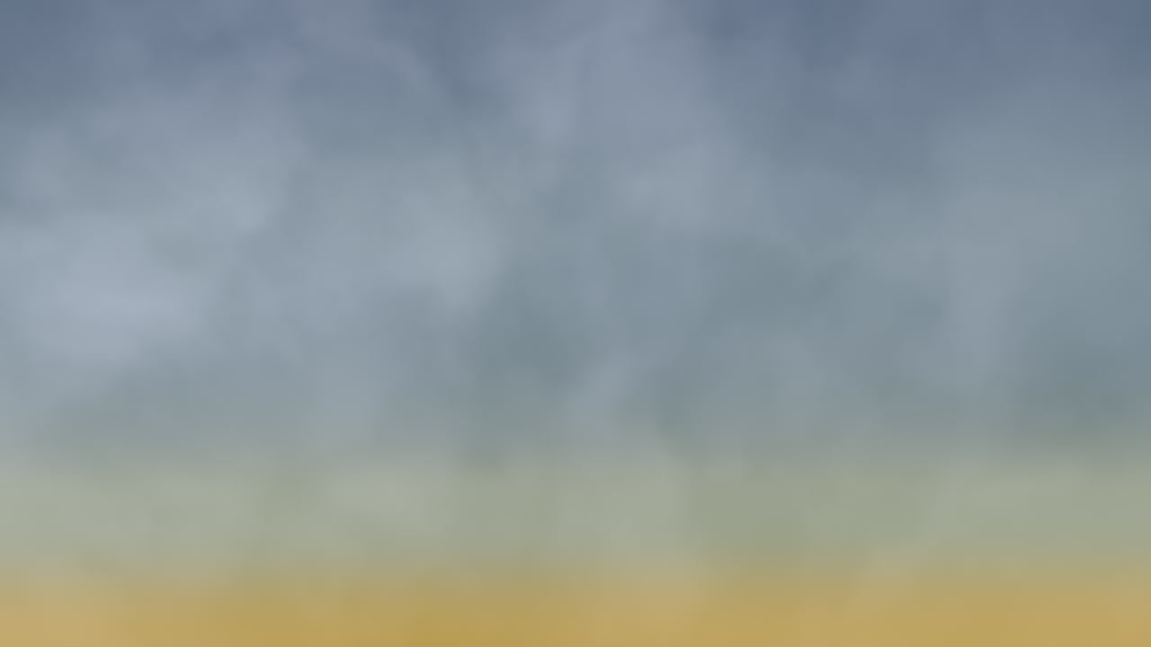 Breathtaking landscape blue and yellow sky, trees, and water