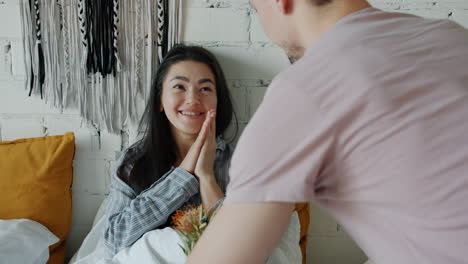 romantic morning surprise