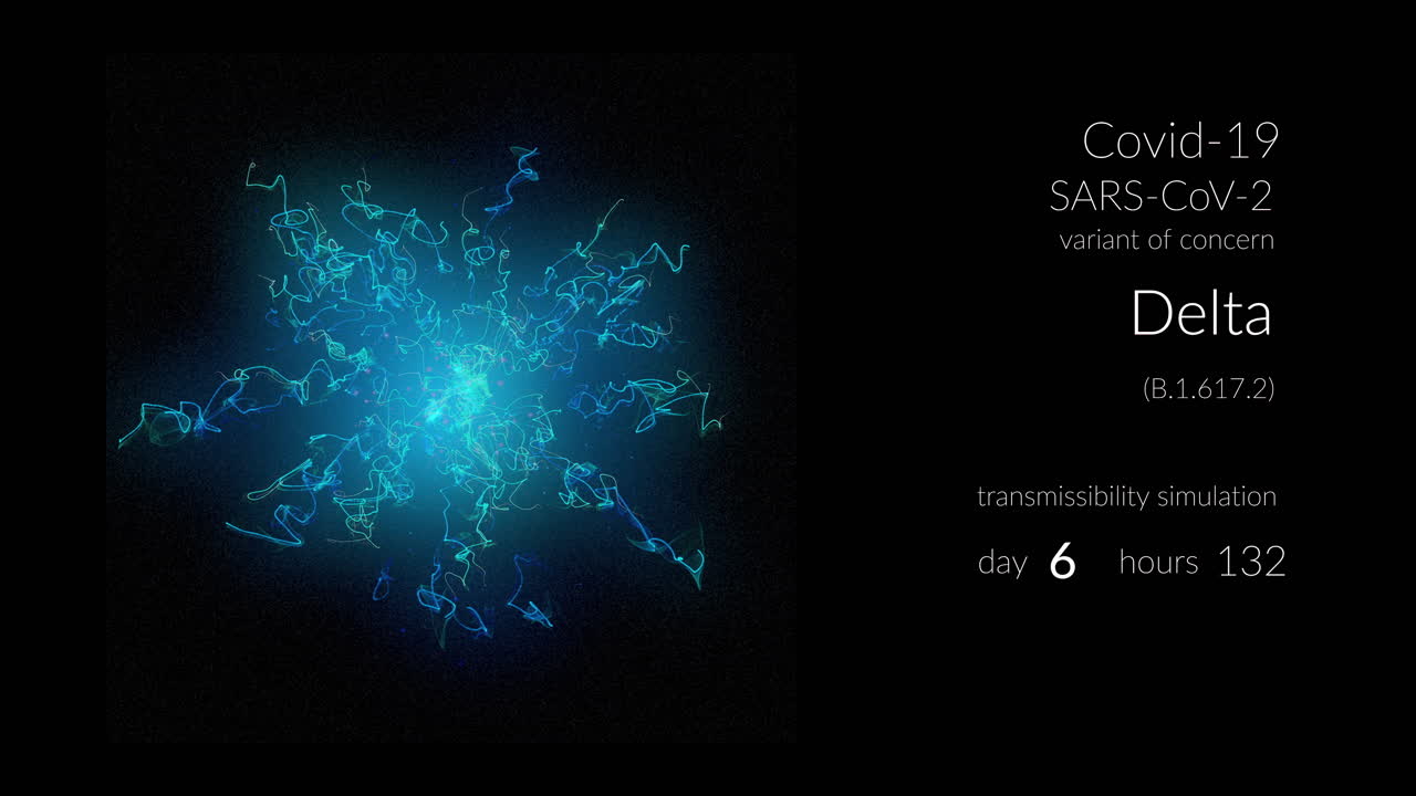 Delta Variant Transmissibility Simulation