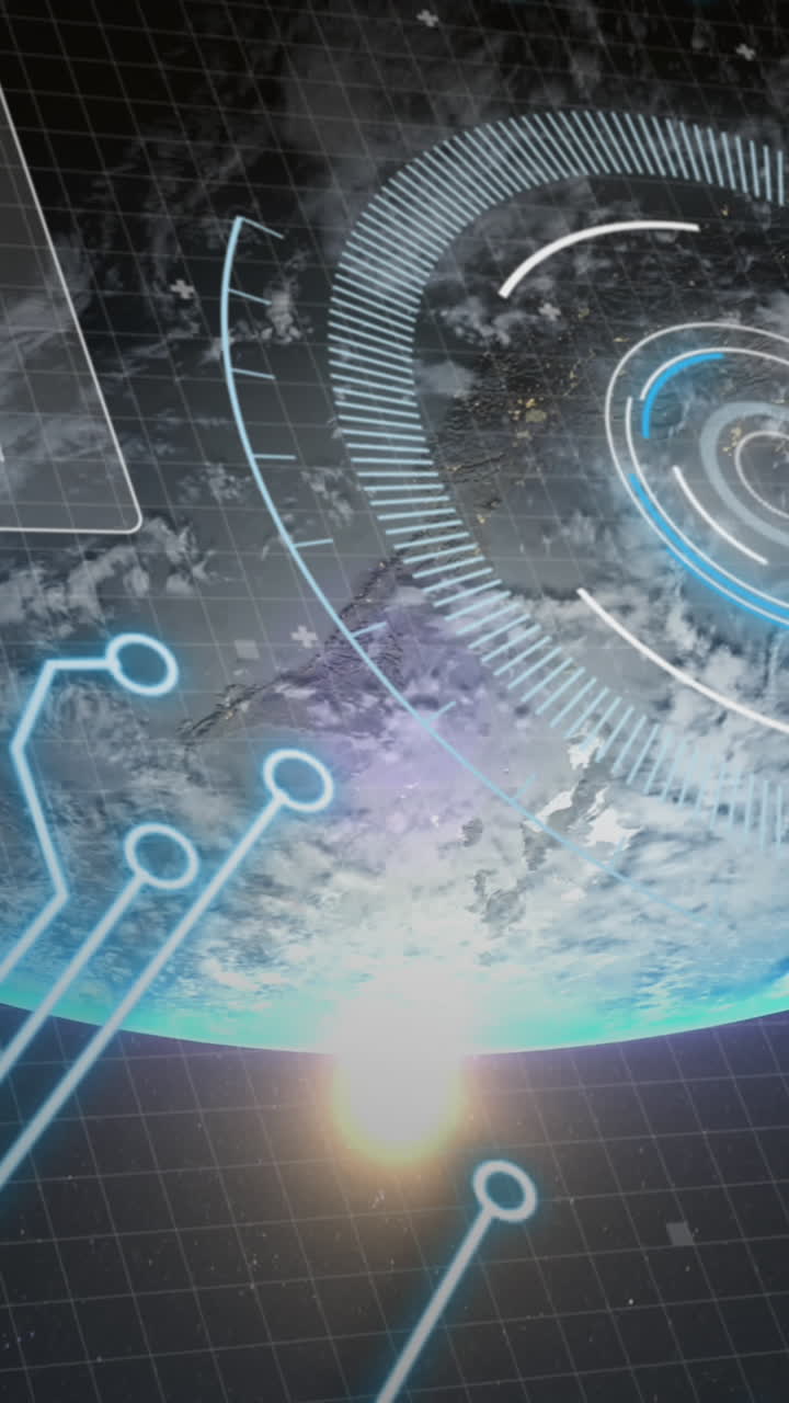 Animation of scanning scopes over grid