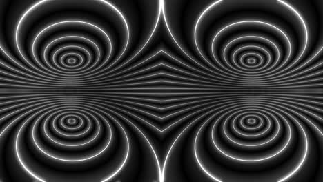 abstract geometric pattern with glowing circles