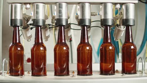 craft beer production factory, brewery manufacture, cooking alcohol in metal vats bottles