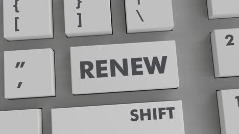 RENEW-BUTTON-PRESSING-ON-KEYBOARD