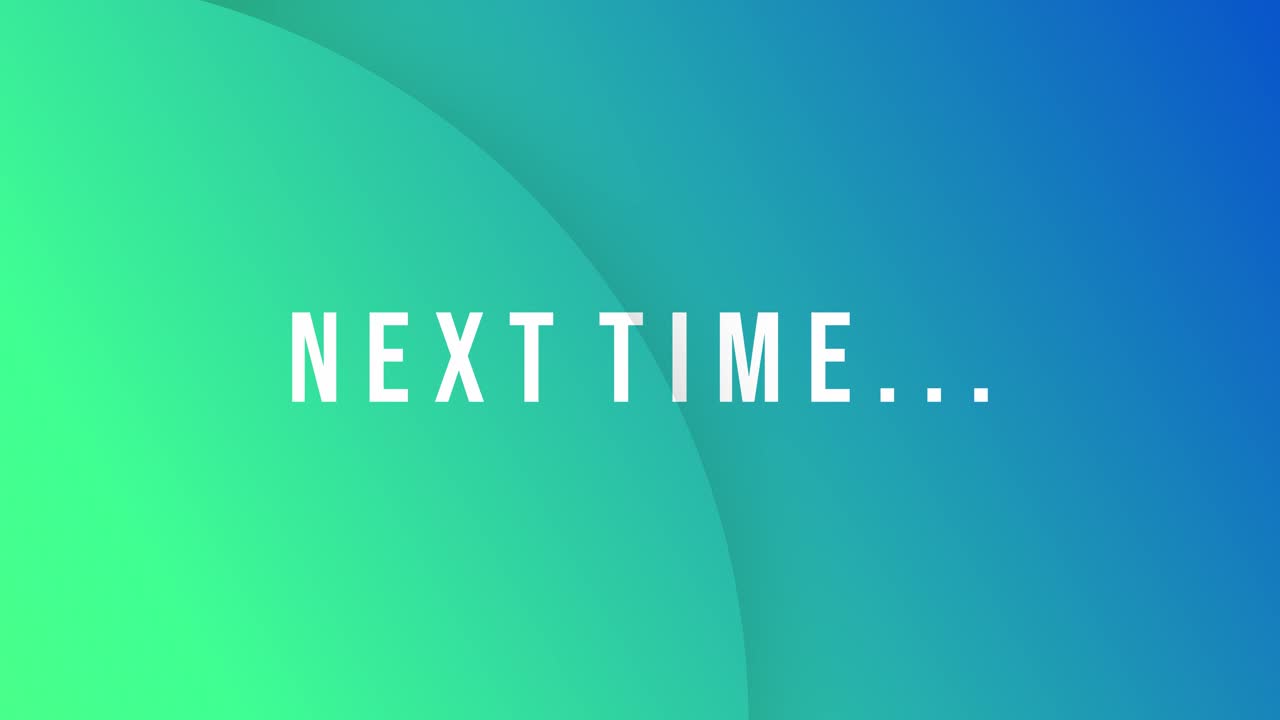 siguiente episodio recordatorio animación texto en movimiento