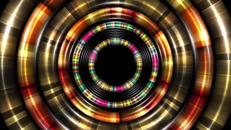 circles lights fx effects gold background