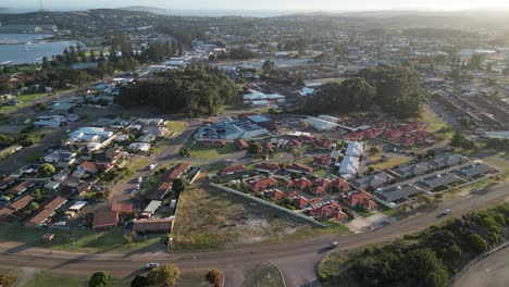 Ciudad-De-Esperance-Al-Atardecer,-Australia-Occidental