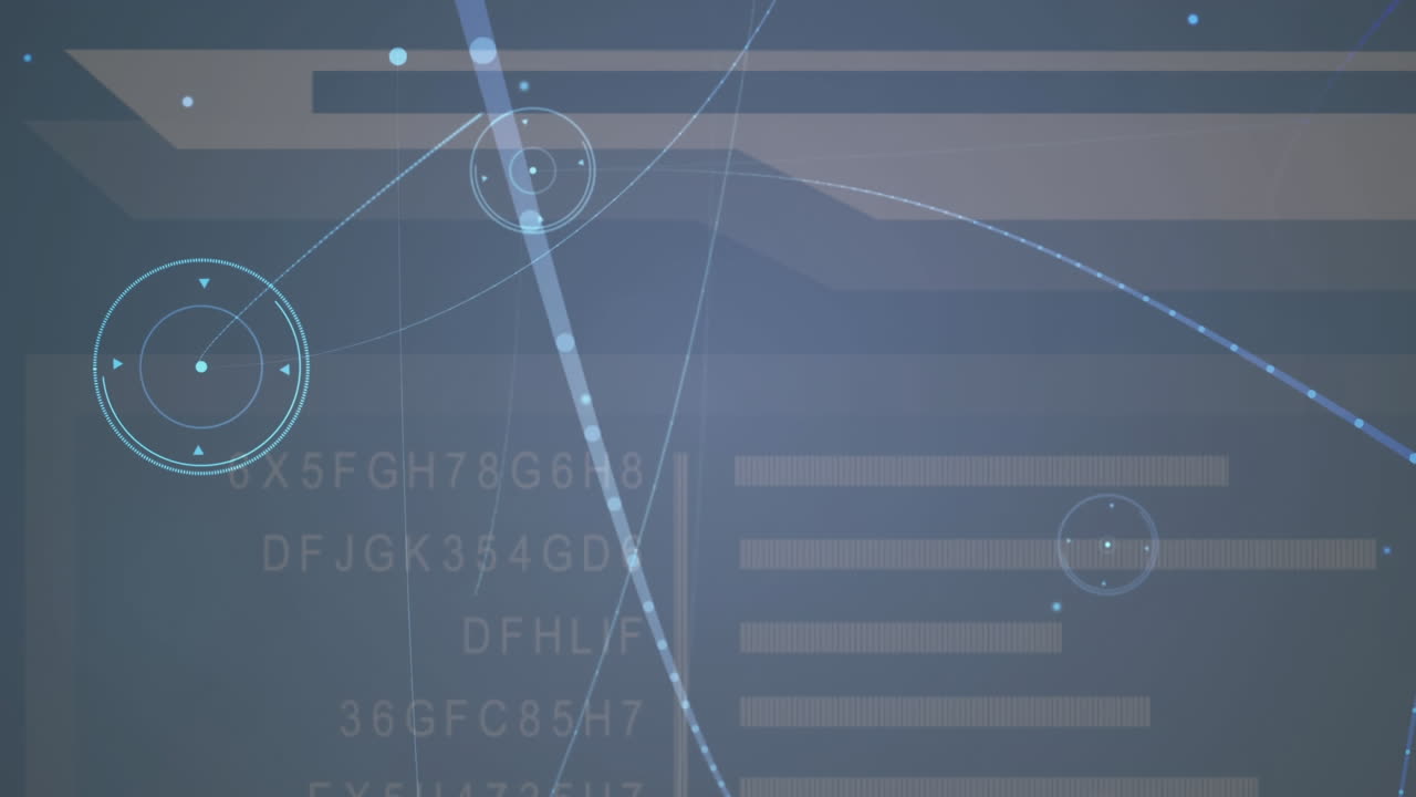 animación de la red de conexiones a través del procesamiento de datos