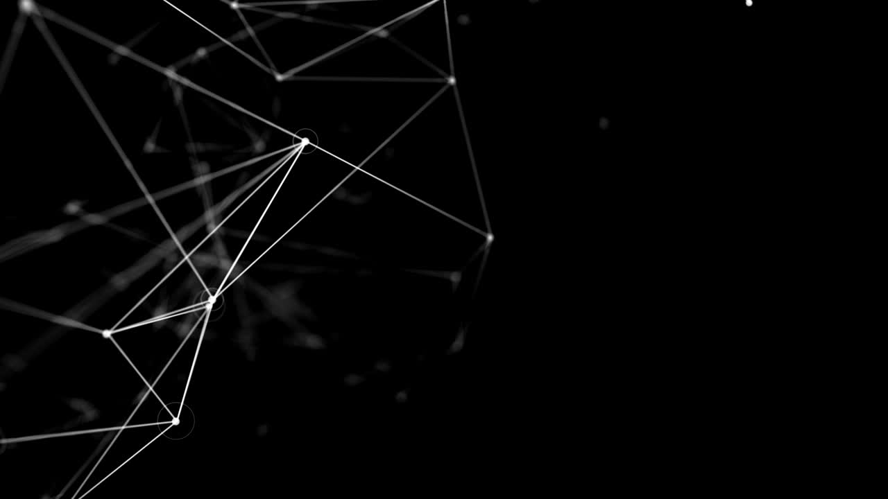 el fondo geométrico moderno de los triángulos conectados voladores.