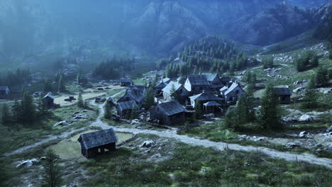 beautiful old houses in the mountains