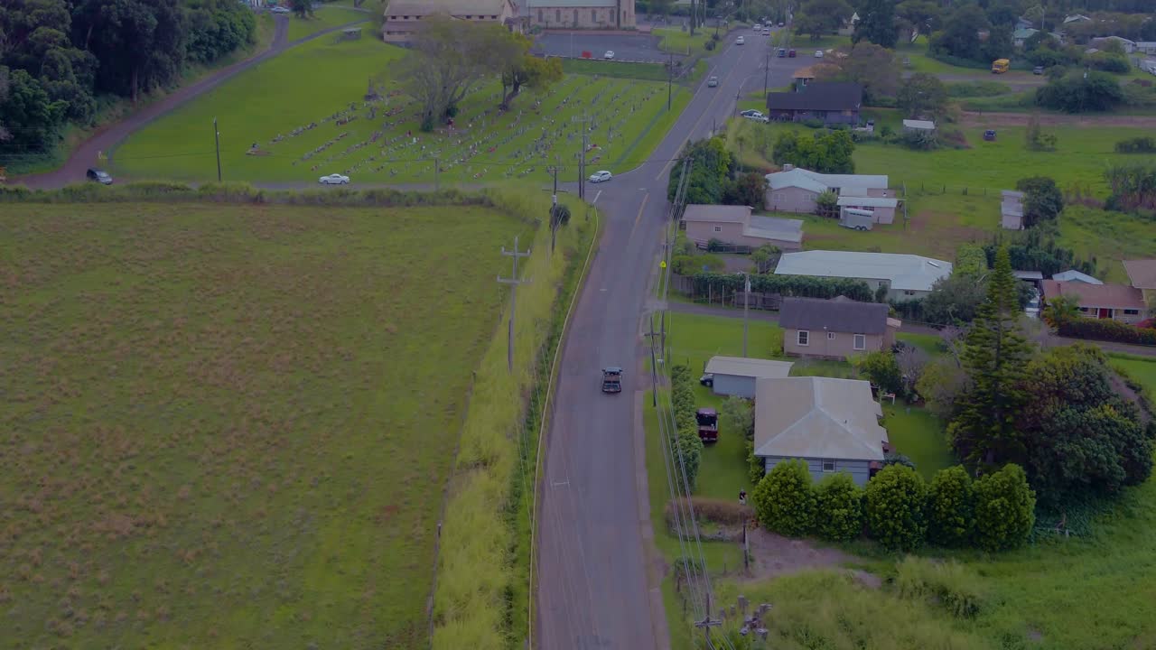 하와이 섬 마우이 타운십의 조감도