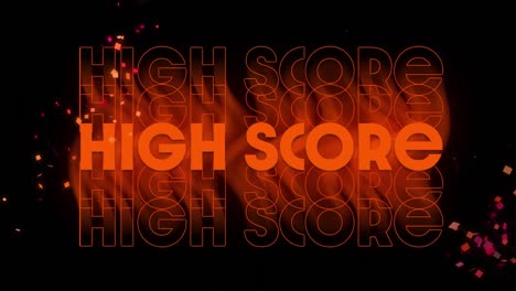 Animation-of-high-score-text-over-orange-banner