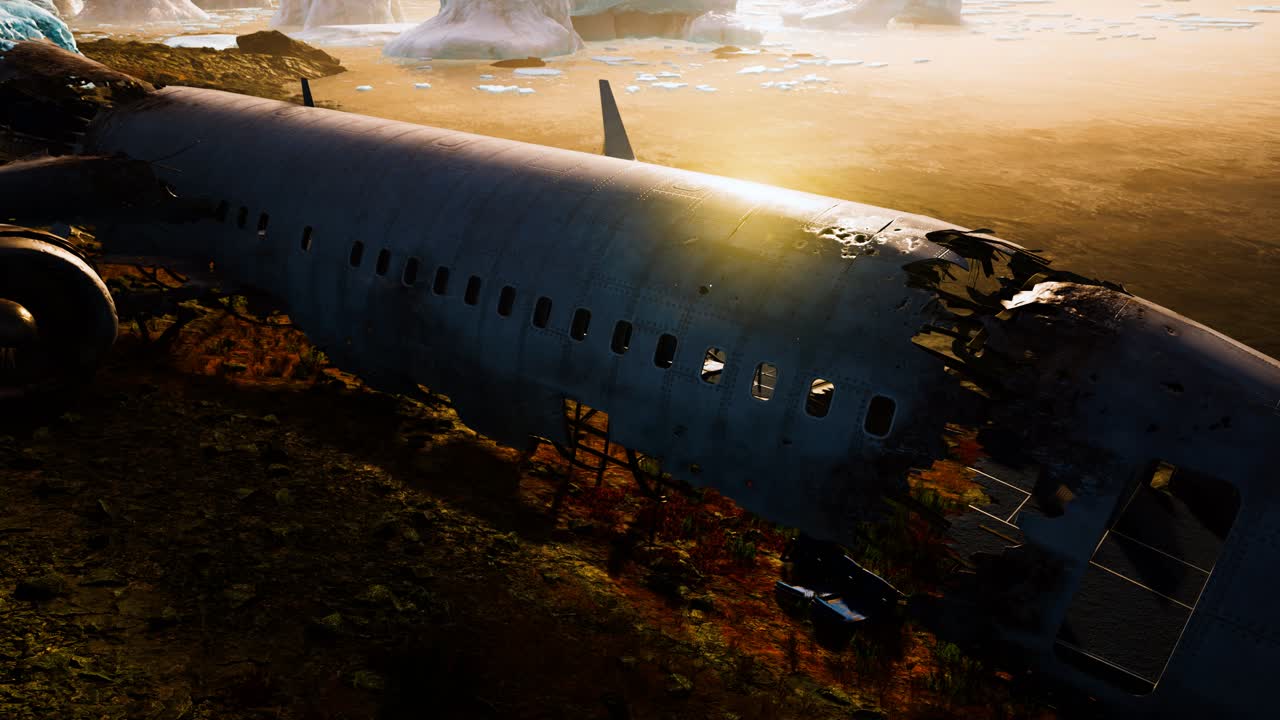 El avión se estrelló en una montaña.