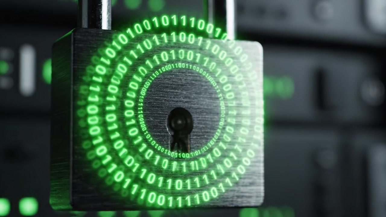 A Secure Digital Lock with Binary Code Highlighting the Importance of Cybersecurity in Our Increasingly Connected World and the Role of Data Protection