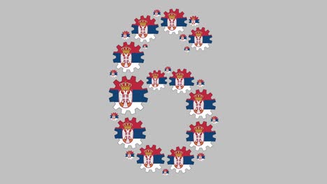 número seis serbio