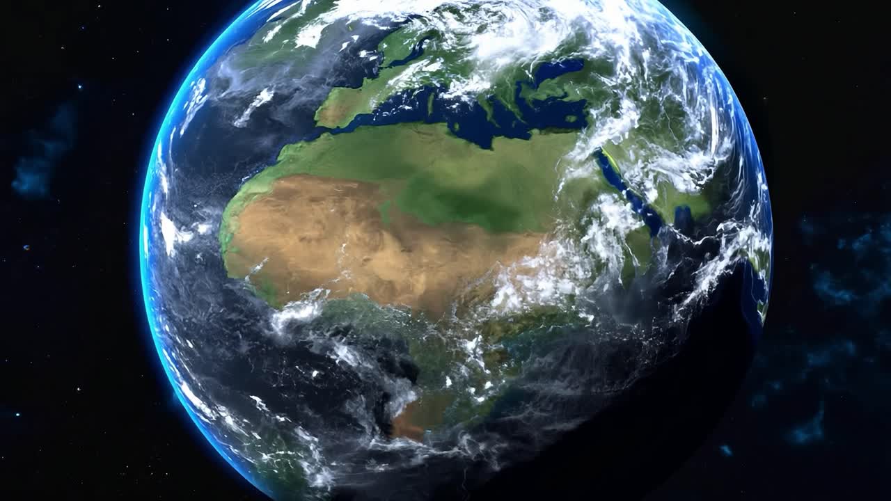 우주 에서 보는 지구: 아름다운 파란 행성