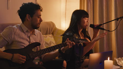 musicians performing a duet