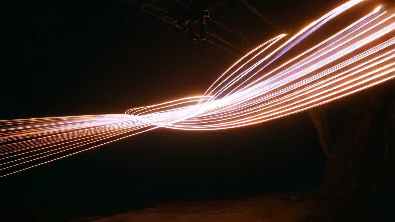 Abstract Light Painting Performance