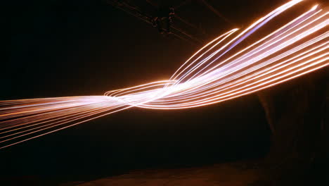 abstract light painting performance