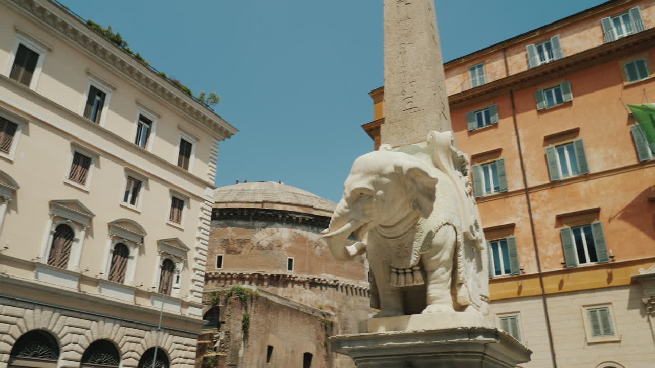 베르니니 코끼리 피아자 델라 미네르바 로마